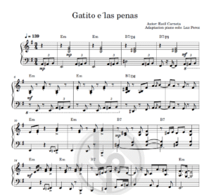 gatito Gatito e'las penas (Versión piano)